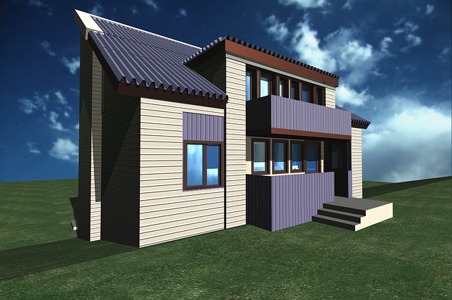 3d модель дома в ArchiCAD